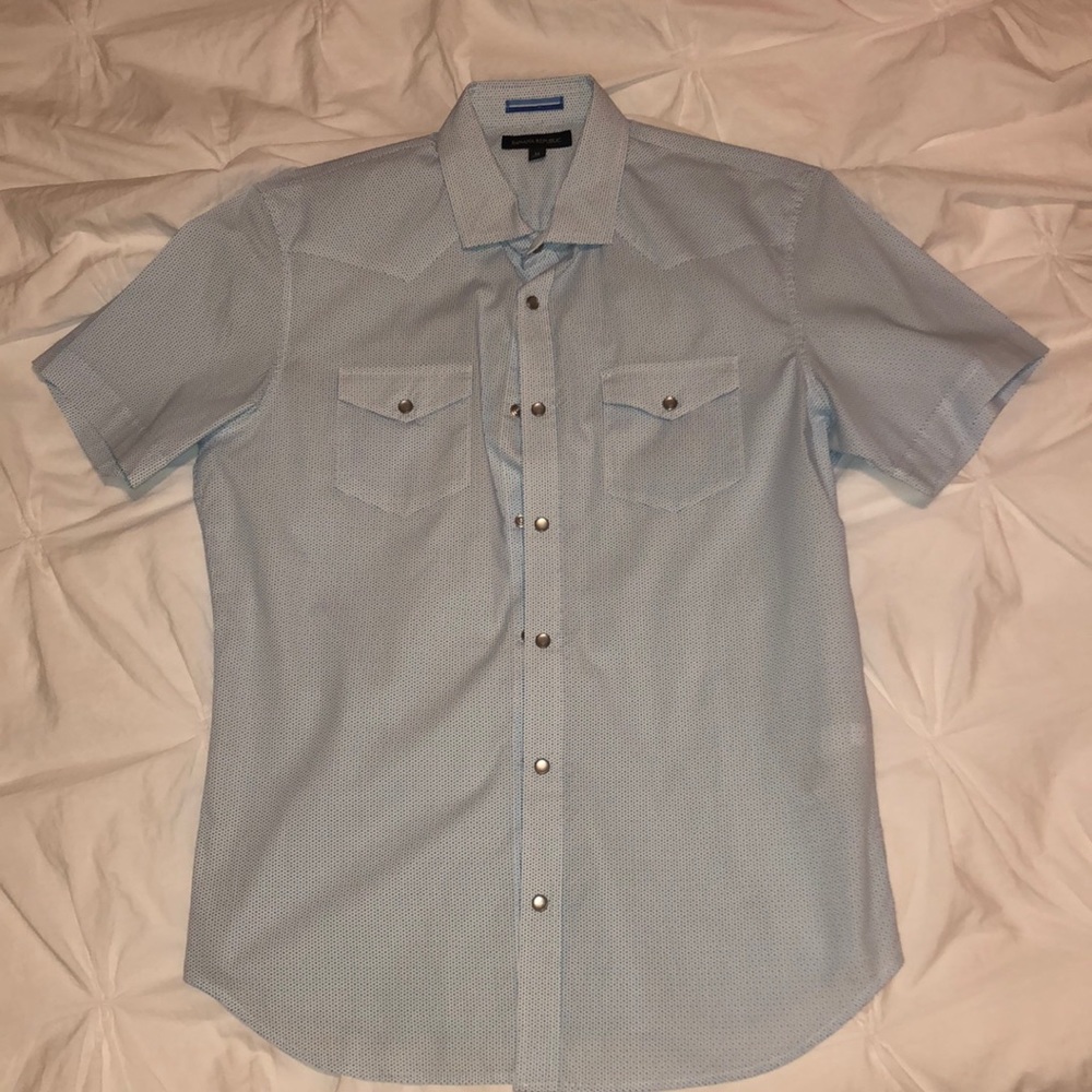 Banana Republic blue & white button down - Size M